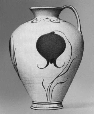 Ваза с тюльпаном из Филакопи. Середина 2-го тыс. до н. э. Археологический музей. Ираклион.