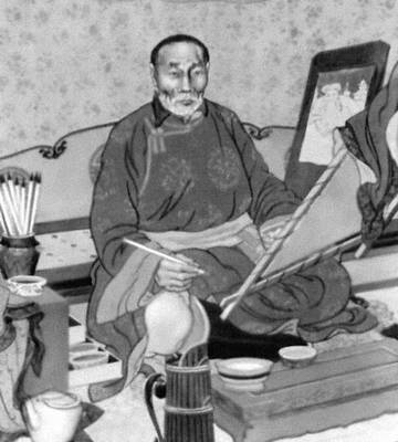 Сэнгэцохио. Портрет художника Шарава. Полотно, гуашь. 1962. Музей изобразительных искусств. Улан-Батор.