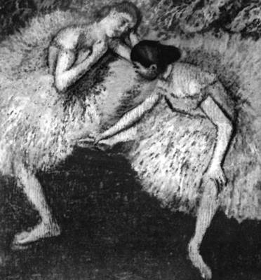 Э. Дега. «Две танцовщицы». Ок. 1895. Картинная галерея. Дрезден.
