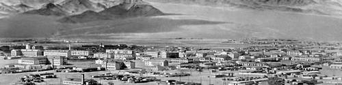 Панорама города Улэгэй, расположенного у подножия Монгольского Алтая.