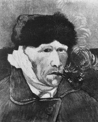 В. ван Гог. «Автопортрет с отрезанным ухом». 1889. Частное собрание. Чикаго.