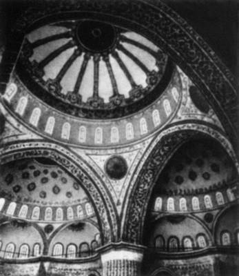 Турция. Мехмет-ага. Мечеть Ахмедие в Стамбуле. 1609—17. Интерьер.