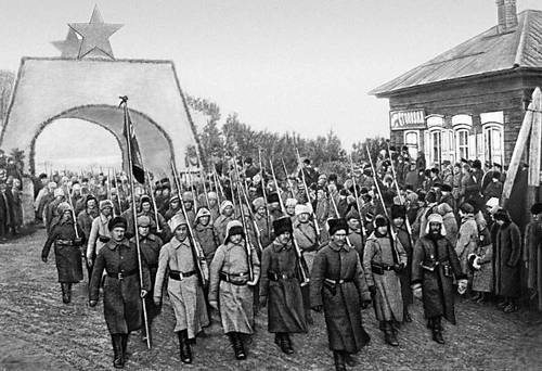 Вступление частей Красной Армии в Иркутск. Март 1920.