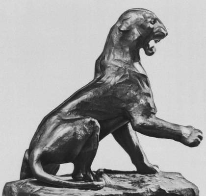 В. А. Ватагин. «Тигр». Бронза. 1925—1926. Третьяковская галерея. Москва.