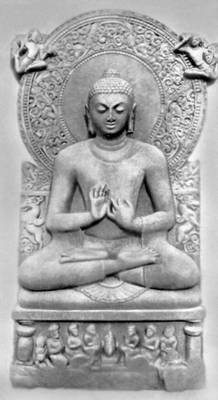 Статуя Будды из Сарнатха. 5 в. Музей в Сарнатхе. Песчаник.