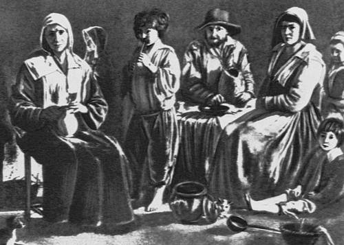 Л. Ленен. «Крестьянское семейство». 1640-е гг. Лувр. Париж.