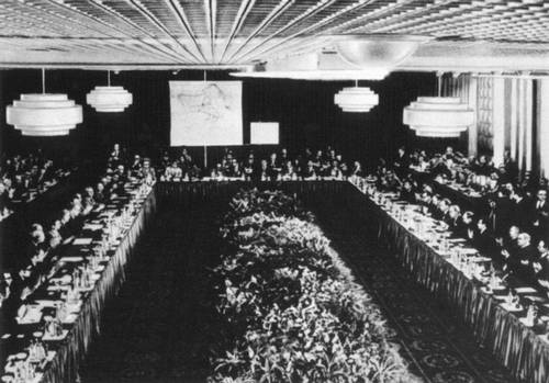 29-я сессия Совета экономической взаимопомощи. В зале заседаний во время открытия сессии. Будапешт. 24 июня 1975.