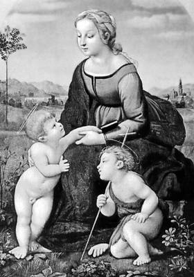 Рафаэль. «Мадонна с младенцем и Иоанном Крестителем». 1507. Лувр. Париж.