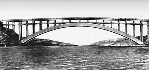 Мост через р. Старый Днепр. 1952.
