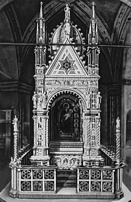 А. Орканья. Киот (табернакль) в церкви Орсанмикеле во Флоренции. 1352—59.