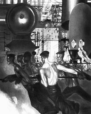 Ю. И. Пименов. «Даёшь тяжёлую индустрию!». 1927. Третьяковская галерея. Москва.