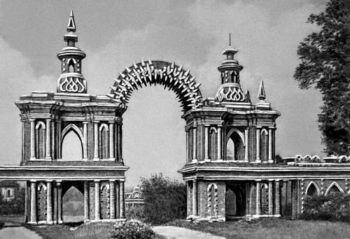 В. И. Баженов. «Хлебные ворота» в Царицыне (Москва). Между 1779 и 1787.