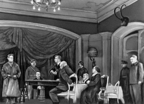 Сцена из спектакля «Нашествие» Л. М. Леонова. 1943.