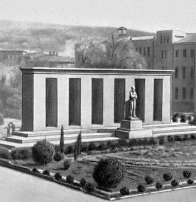 Скульптор С. Д. Меркуров, архитектор И. В. Жолтовский. Памятник С. Г. Шаумяну в Ереване. 1931.