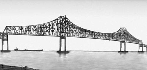 Мост через р. Делавэр в Честере (США). 1972.