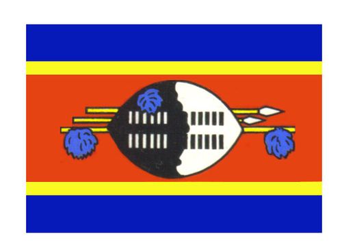 Флаг государственный. Свазиленд.