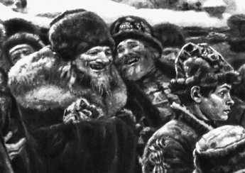 Суриков В. И. «Боярыня Морозова». 1887. Фрагмент. Третьяковская галерея. Москва.
