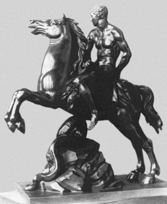 «Геркулес на коне». Бронза. 1799. Русский музей. Ленинград.