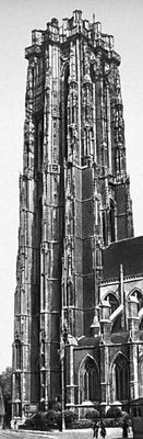 Ян, Андрис и Антонис Келдерманс. Башня собора Синт-Ромбаутскерк в Мехелене. 1452—1578.