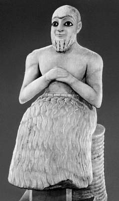 Статуя сановника Эбих-иля. Из Мари. Сер. 3-го тыс. до н. э. Лувр. Париж.