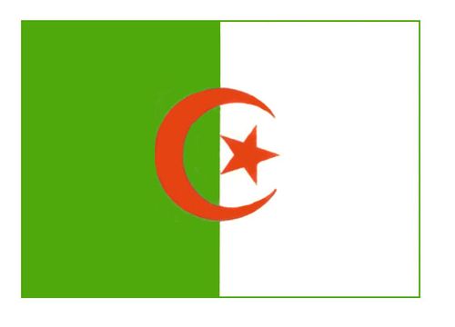 Флаг государственный. Алжир.