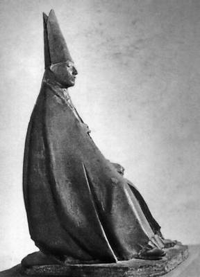 Дж. Манцу. «Кардинал». Бронза. 1951. Национальная галерея. Осло.