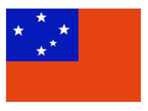 Флаг государственный. Западное Самоа.
