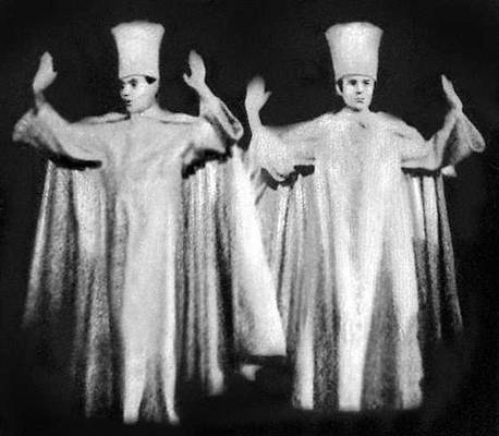 Cцена из спектакля «Нумансия» М. Сервантеса. Театр «Эспаньоль». 1968.
