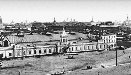 Каланчёвская площадь. Станция Московско-Рязанской железной дороги. 1888.