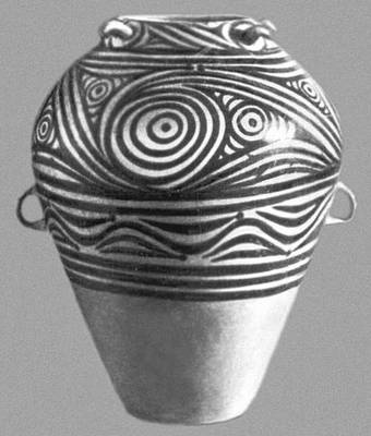 Керамический сосуд. Культура Яншао. 3—2 тыс. до н. э.