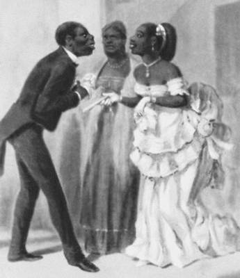 Костумбризм. В. П. де Ландалусе. «Визит». 1860—1880-е гг. Национальный музей. Гавана.