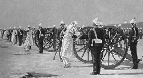 Подавление индийского восстания англичанами. Картина В. В. Верещагина. Ок. 1884.