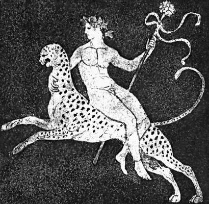 Эллинистическая культура. «Дионис на пантере». Мозаика дворца в Пелле. 4 в. до н. э. Музей Пелла.