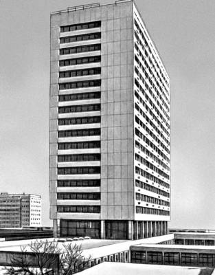 Городская больница Тримли в Цюрихе. Швейцария, 1960-е гг.