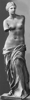 Афродита (Венера) Милосская. Мрамор. 2 в до н. э . Лувр, Париж.