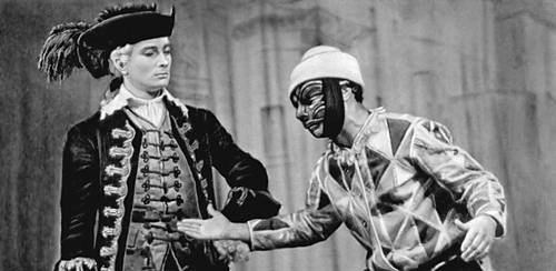 Сцена из спектакля «Слуга двух господ» К. Гольдони. «Пикколо–театро» Милан. 1947.
