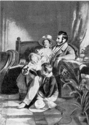 Ф. Амерлинг. Портрет Р. Артхабера с детьми. 1837. Галерея 19 и 20 вв. Вена.