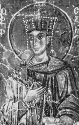 «Пророк Соломон» (фрагмент фрески). 1-я половина 12 в. Софийский собор в Новгороде.