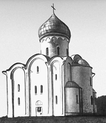 Церковь Спаса на Нередице в Новгороде. 1198.