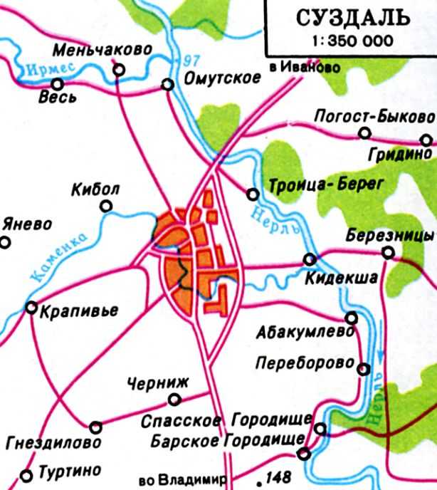 Показать карту суздаля. Город Суздаль на карте России. Суздаль карта города.
