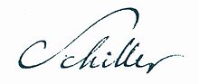 Schillers Unterschrift