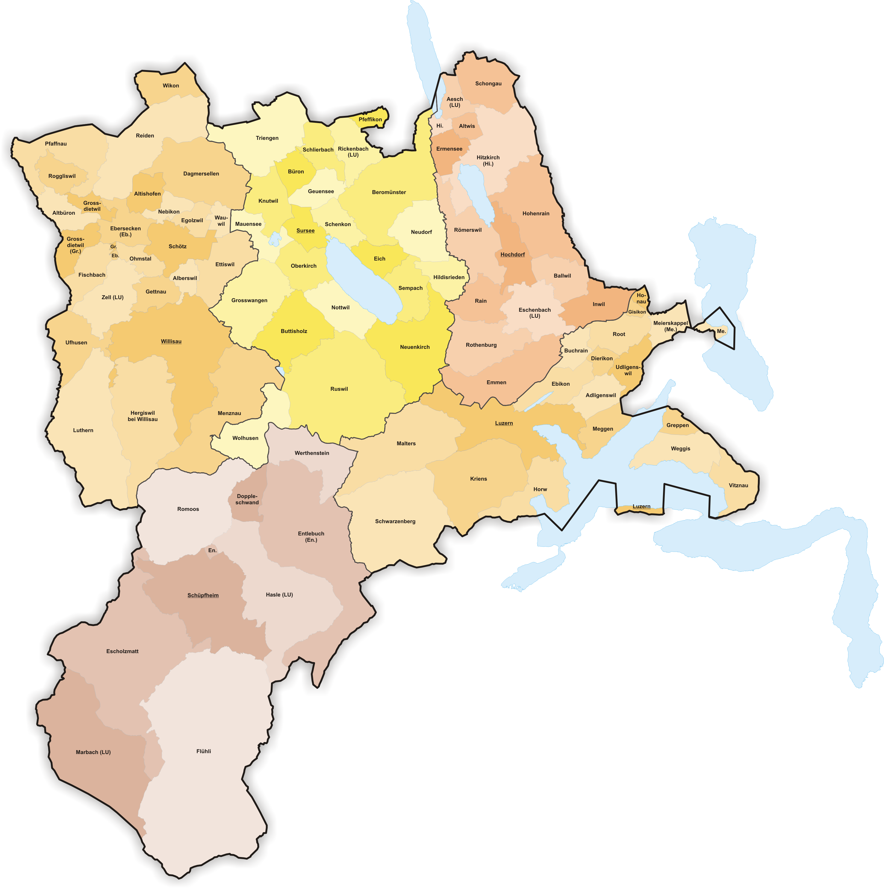 Gemeinden des Kantons Luzern