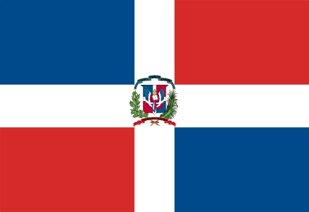 Флаг Доминиканской Республики 