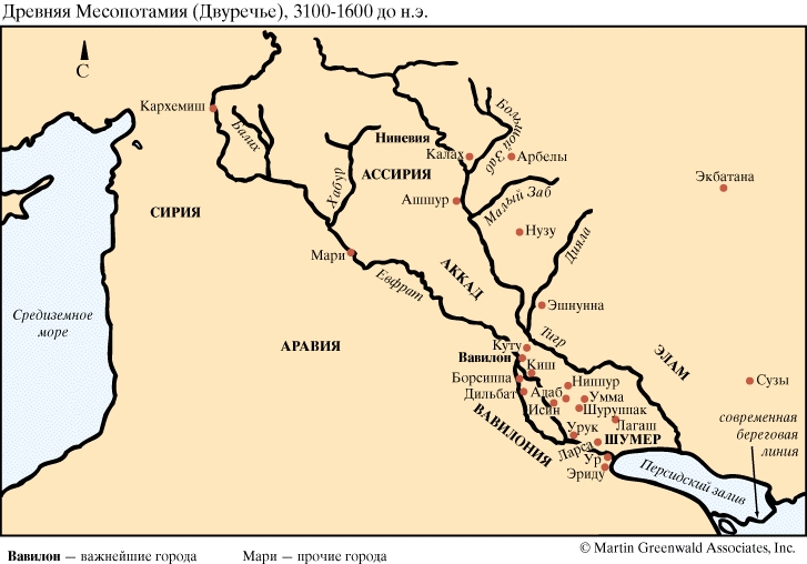Древняя Месопотамия, 3100-1600 до н. э.