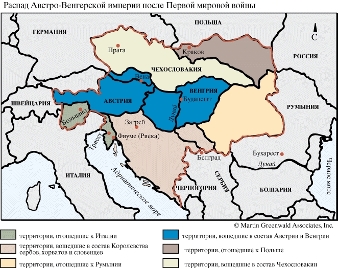 Распад Австро-Венгерской Империи после Первой мировой войны