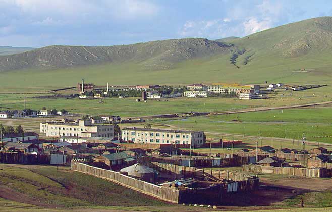 НЕБОЛЬШОЙ ГОРОД в Монголии 