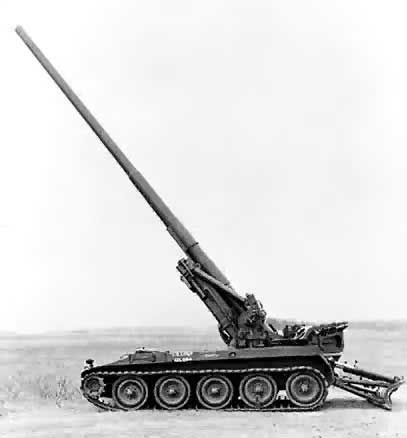 203,2-мм САМОХОДНАЯ ГАУБИЦА. Обладает большой точностью стрельбы ядерными и обычными боеприпасами.