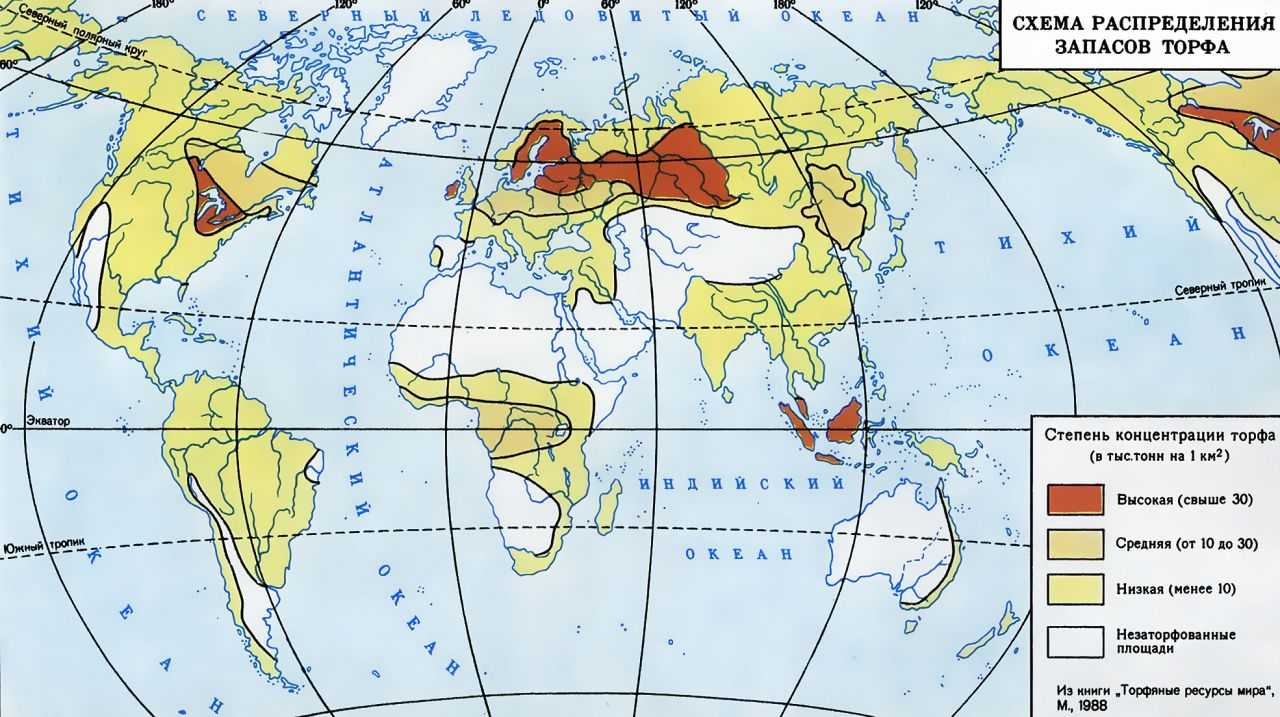 Карта Болот В России