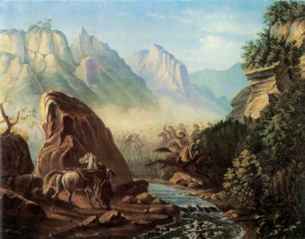 М. Ю. Лермонтов. Перестрелка в горах Дагестана. 1840–41 гг.