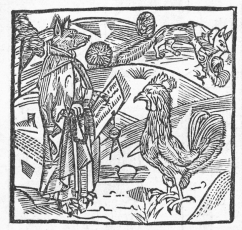 Иллюстрация из «Рейнеке де Фос», 1498. Два события, последовательных во времени, на одном изображении (рис. 5)